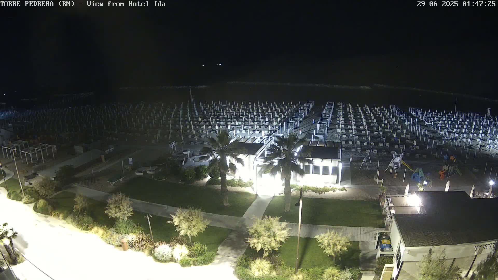 Rimini, Torre Pedrera Beach Live Cam - Emilia-Romagna, Italy