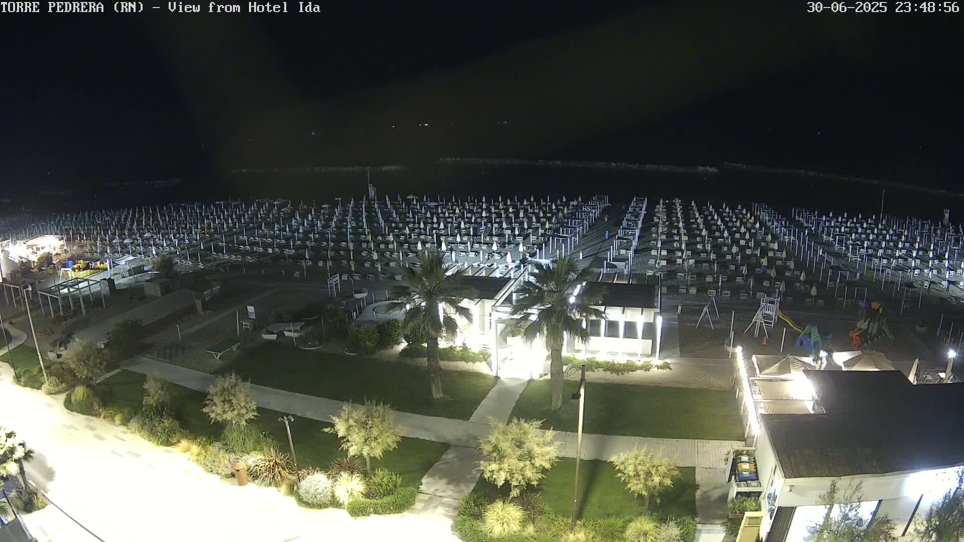 Rimini, Torre Pedrera Beach Live Cam - Emilia-Romagna, Italy