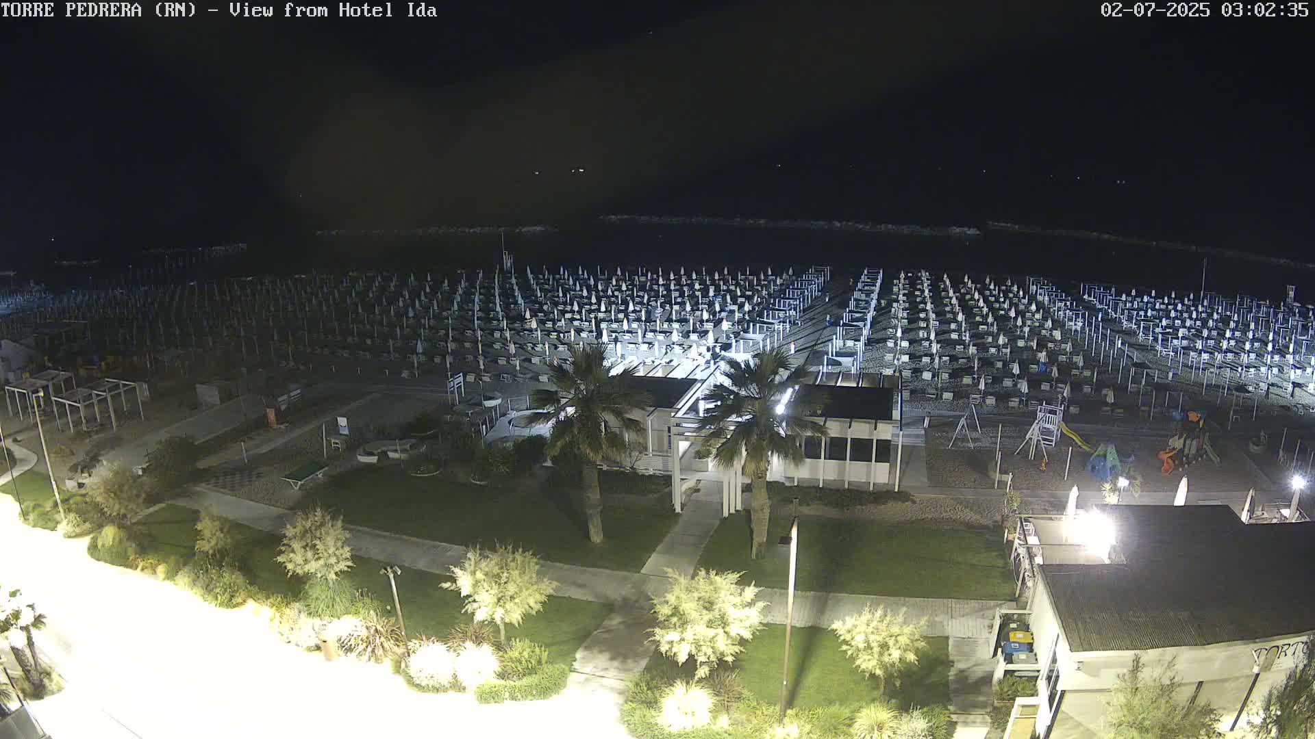 Rimini, Torre Pedrera Beach Live Cam - Emilia-Romagna, Italy