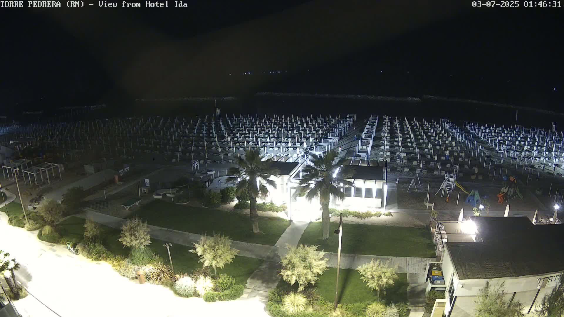 Rimini, Torre Pedrera Beach Live Cam - Emilia-Romagna, Italy