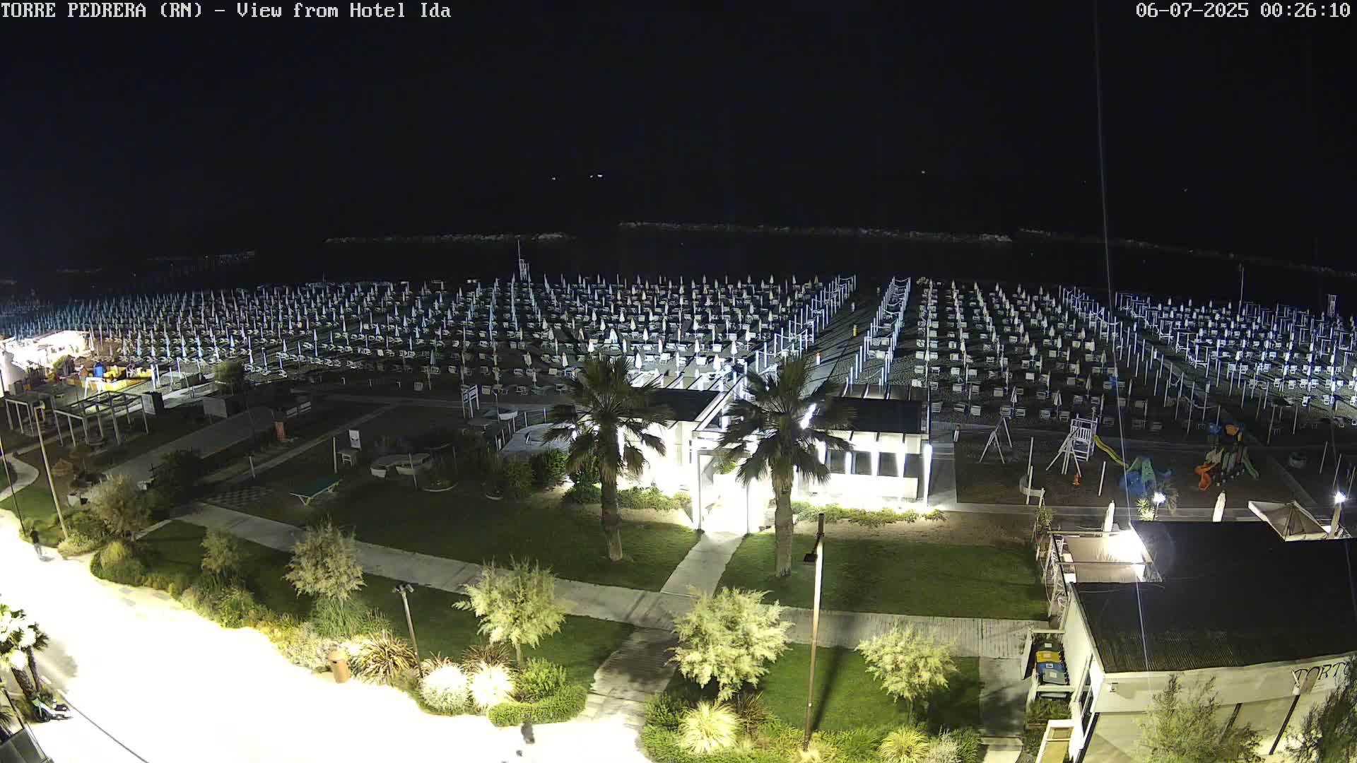 Rimini, Torre Pedrera Beach Live Cam - Emilia-Romagna, Italy