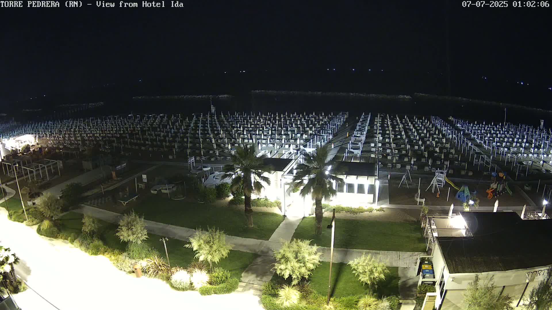 Rimini, Torre Pedrera Beach Live Cam - Emilia-Romagna, Italy