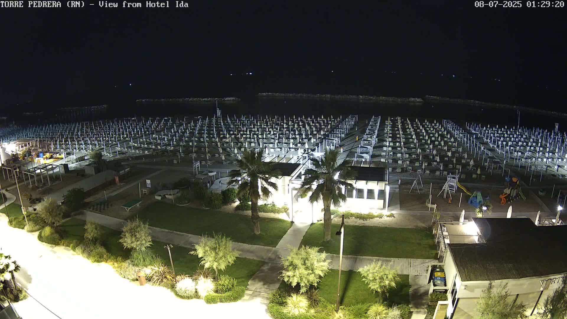 Rimini, Torre Pedrera Beach Live Cam - Emilia-Romagna, Italy