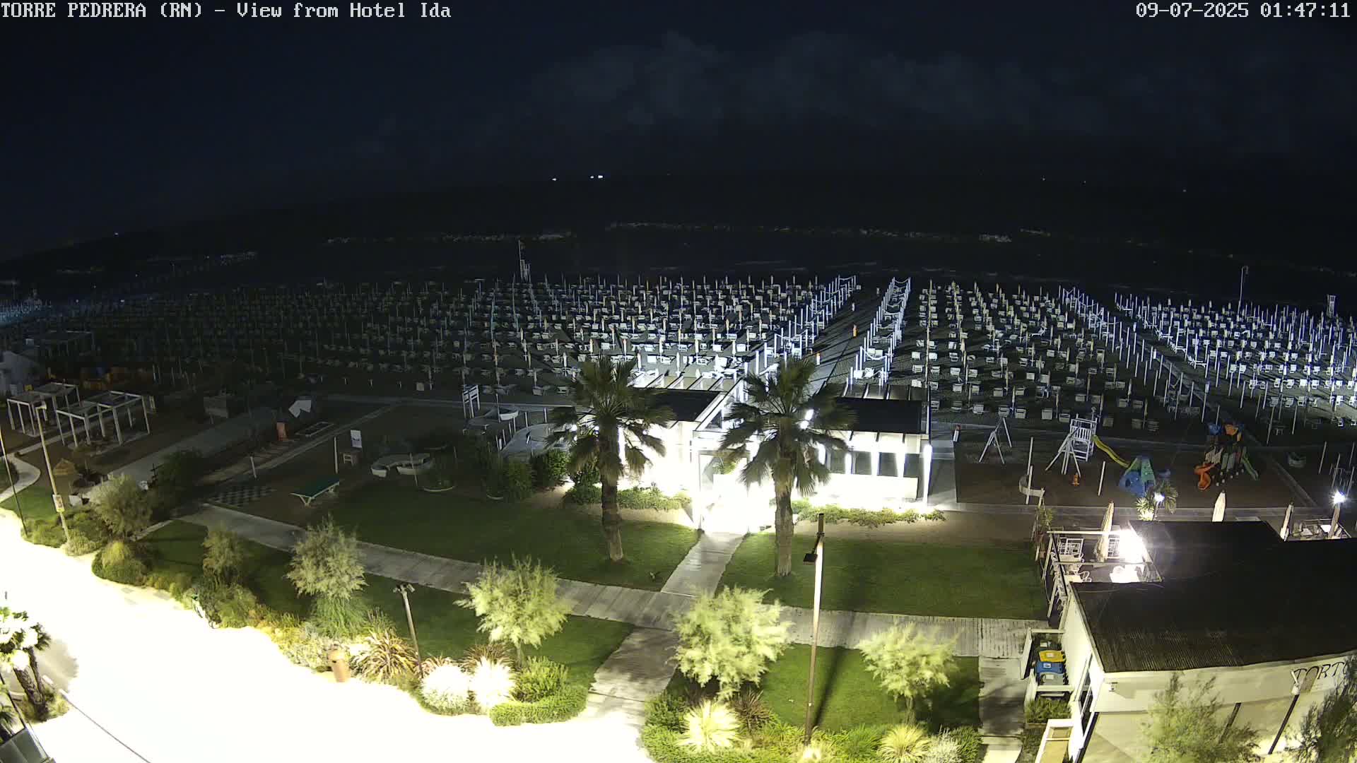 Rimini, Torre Pedrera Beach Live Cam - Emilia-Romagna, Italy