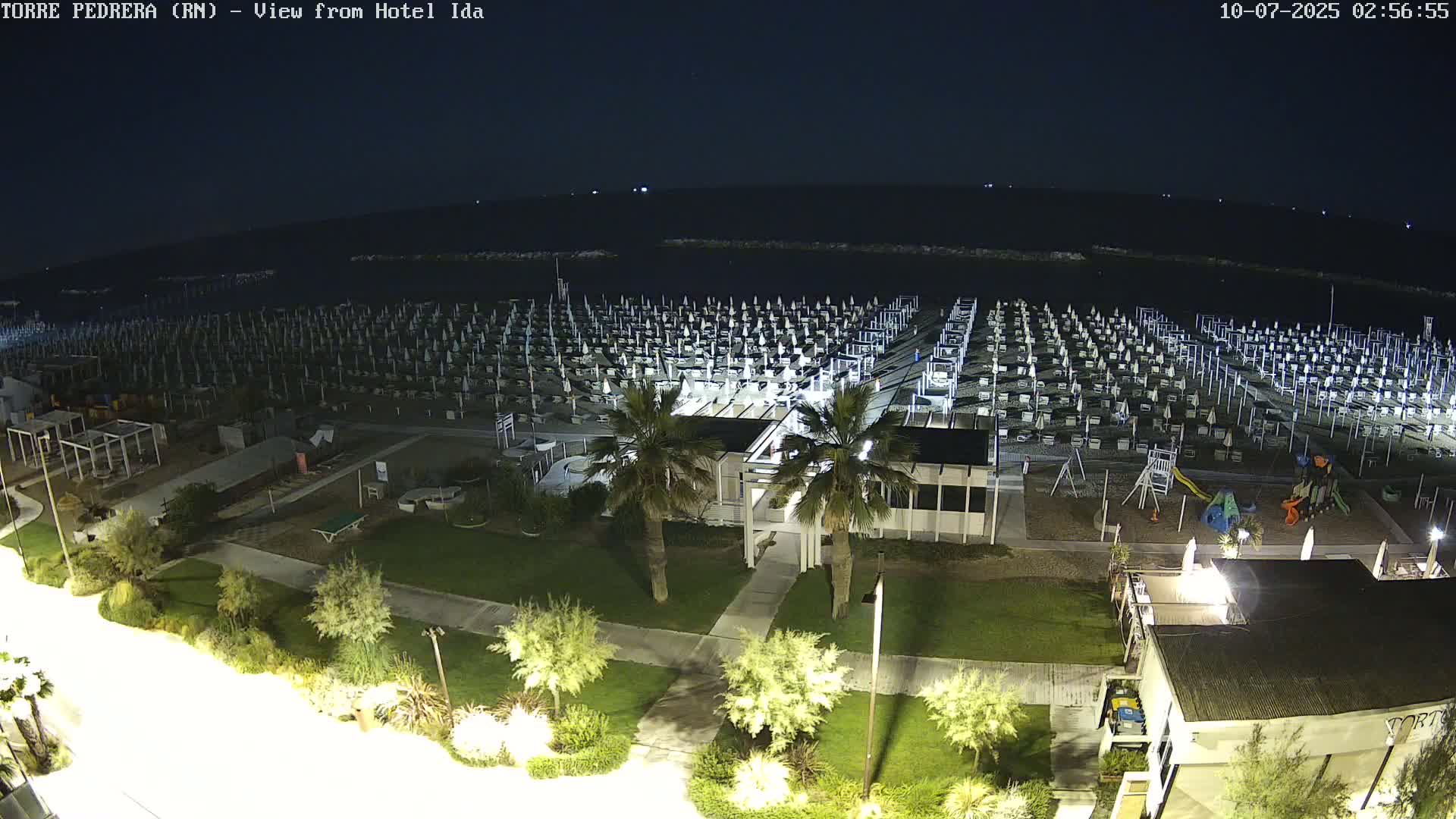 Rimini, Torre Pedrera Beach Live Cam - Emilia-Romagna, Italy