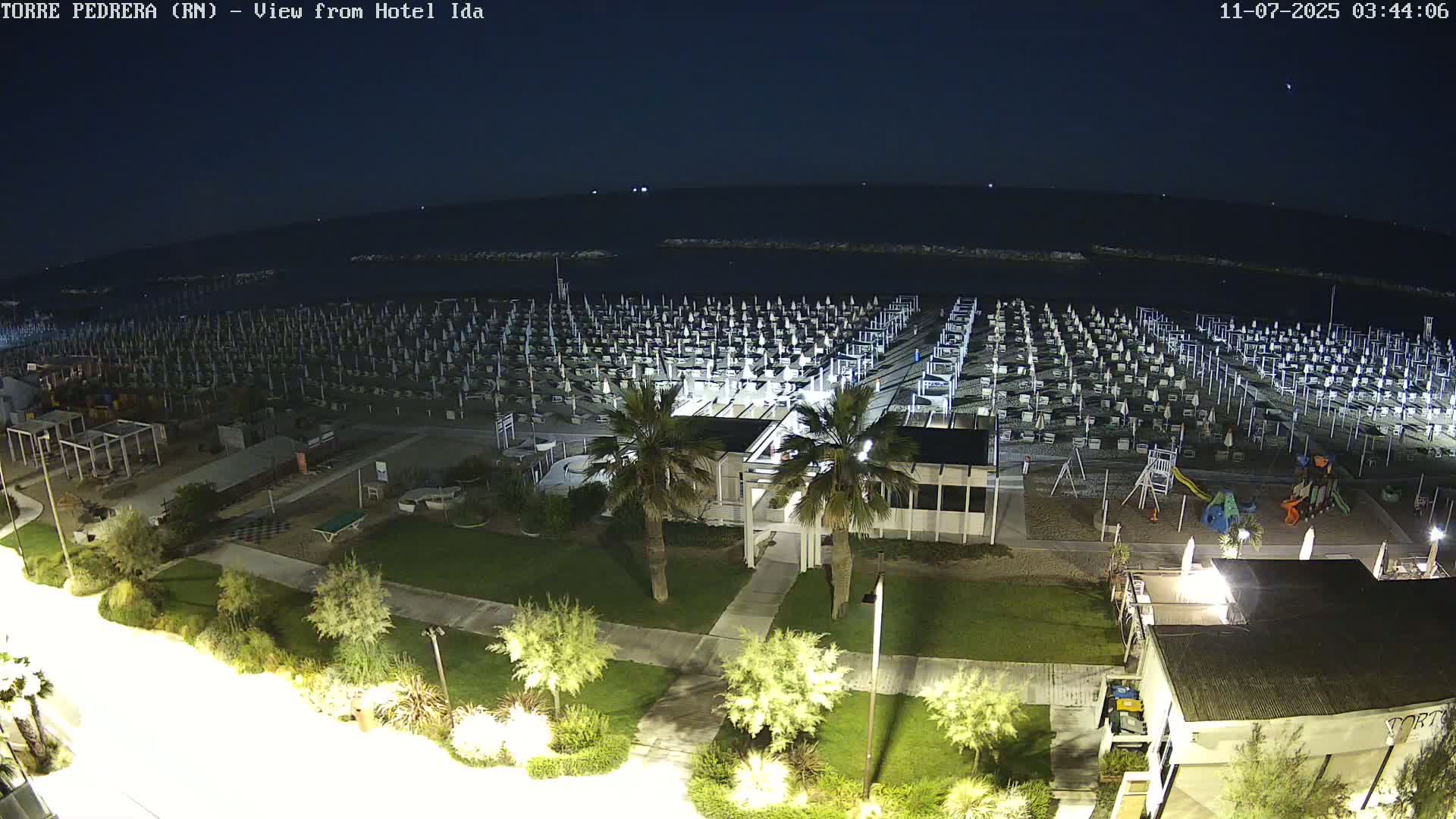 Rimini, Torre Pedrera Beach Live Cam - Emilia-Romagna, Italy