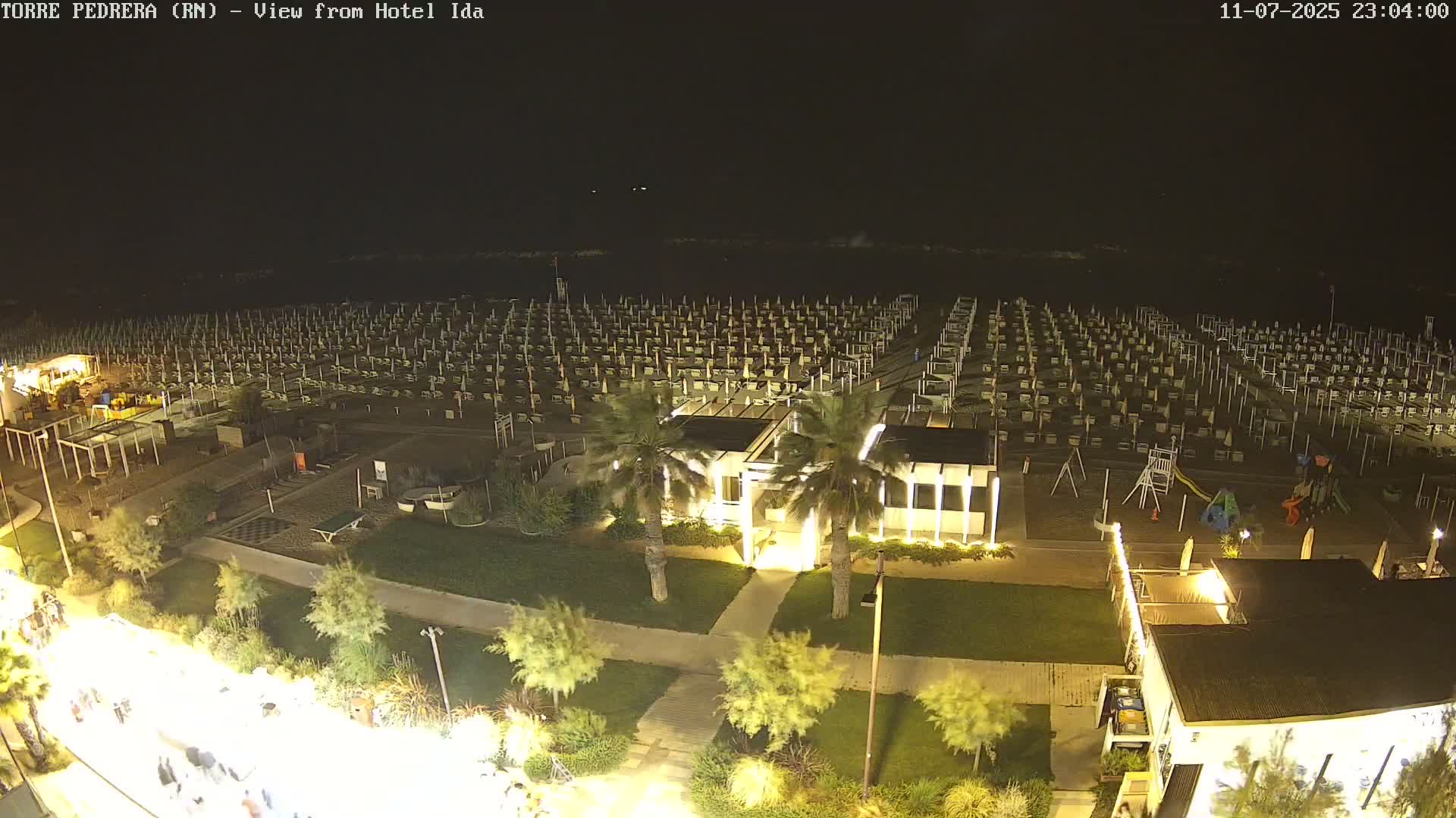 Rimini, Torre Pedrera Beach Live Cam - Emilia-Romagna, Italy