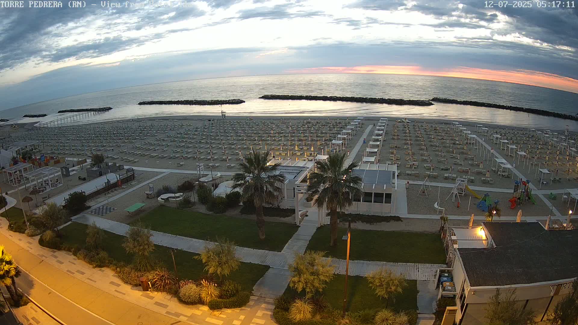 Rimini, Torre Pedrera Beach Live Cam - Emilia-Romagna, Italy