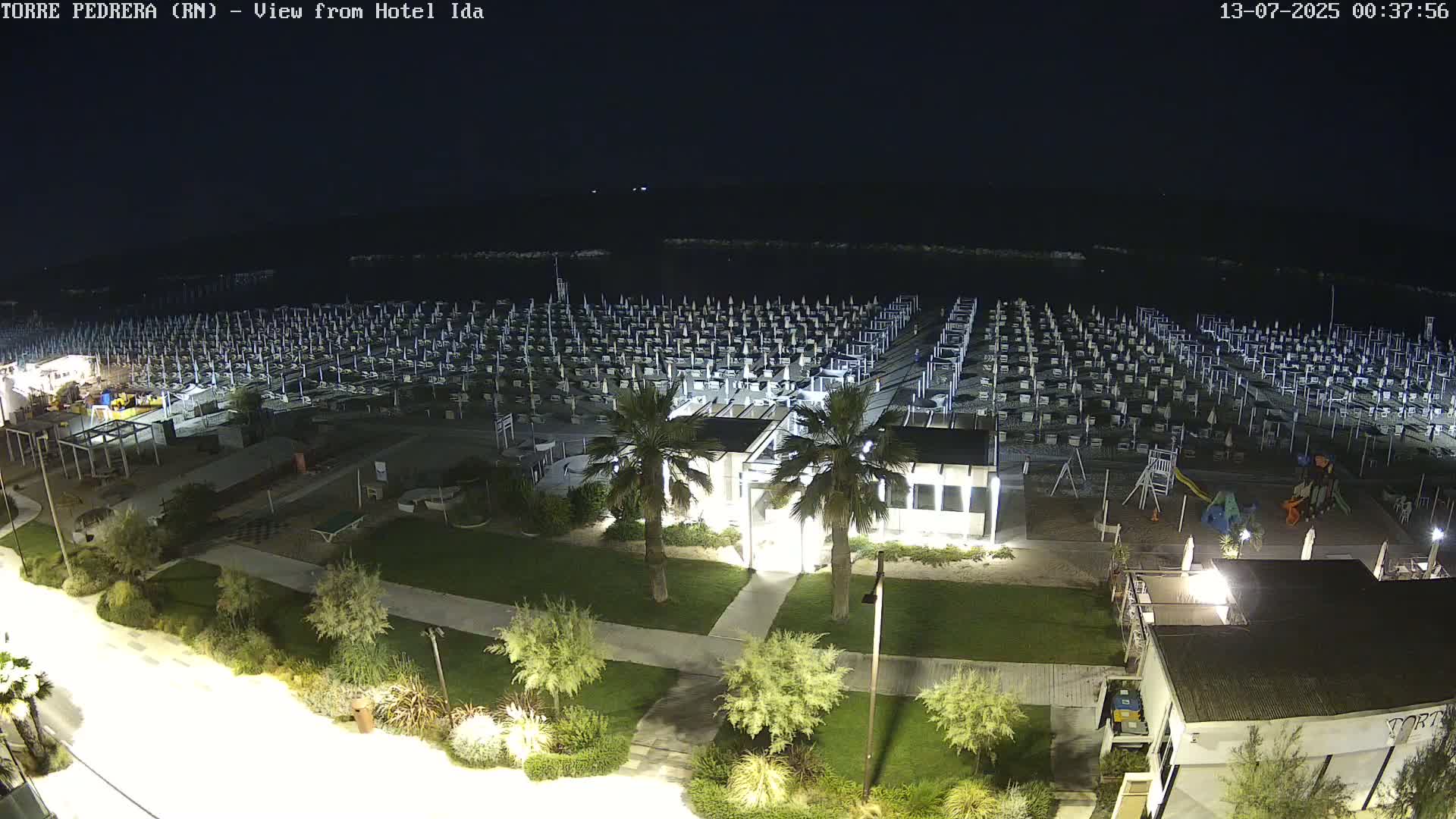 Rimini, Torre Pedrera Beach Live Cam - Emilia-Romagna, Italy