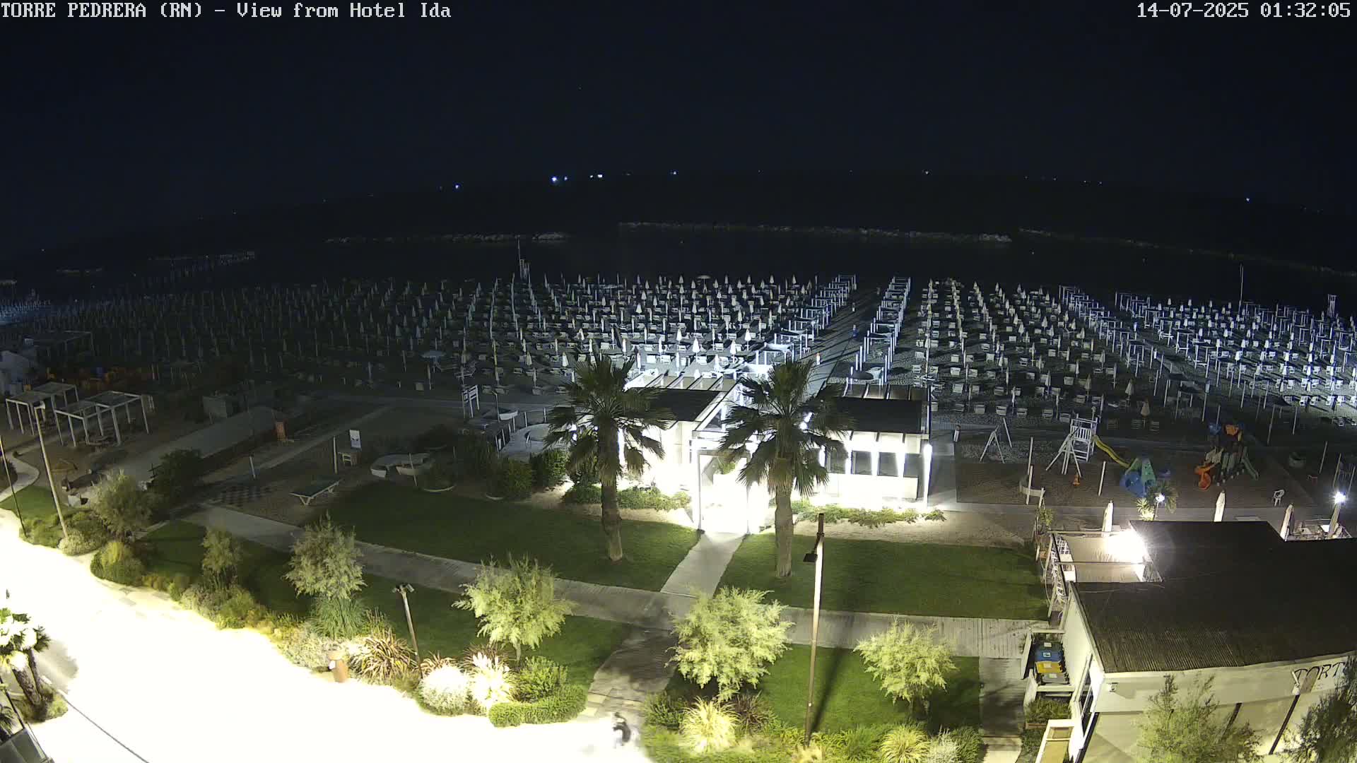 Rimini, Torre Pedrera Beach Live Cam - Emilia-Romagna, Italy