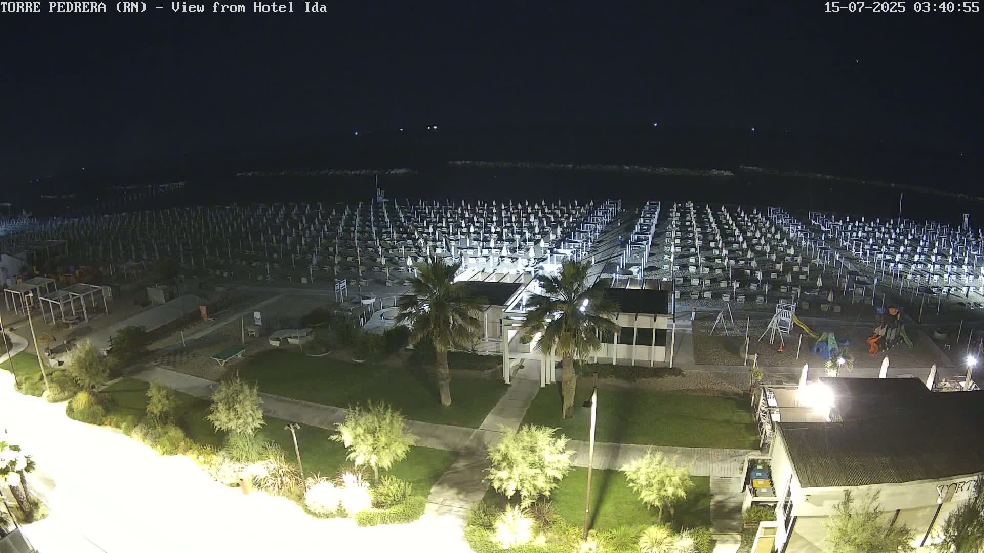 Rimini, Torre Pedrera Beach Live Cam - Emilia-Romagna, Italy