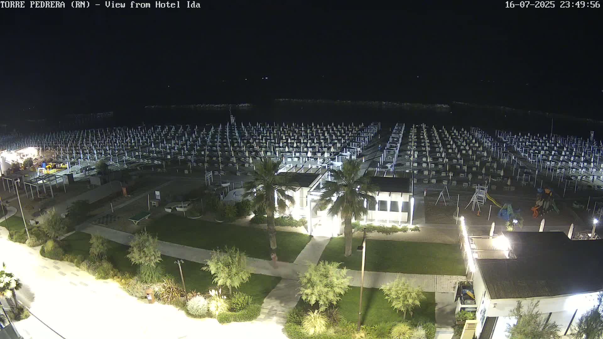 Rimini, Torre Pedrera Beach Live Cam - Emilia-Romagna, Italy