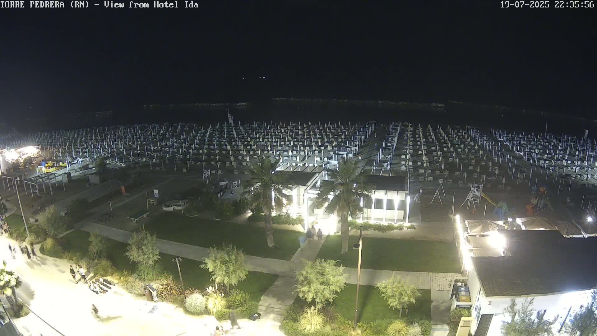 Rimini, Torre Pedrera Beach Live Cam - Emilia-Romagna, Italy