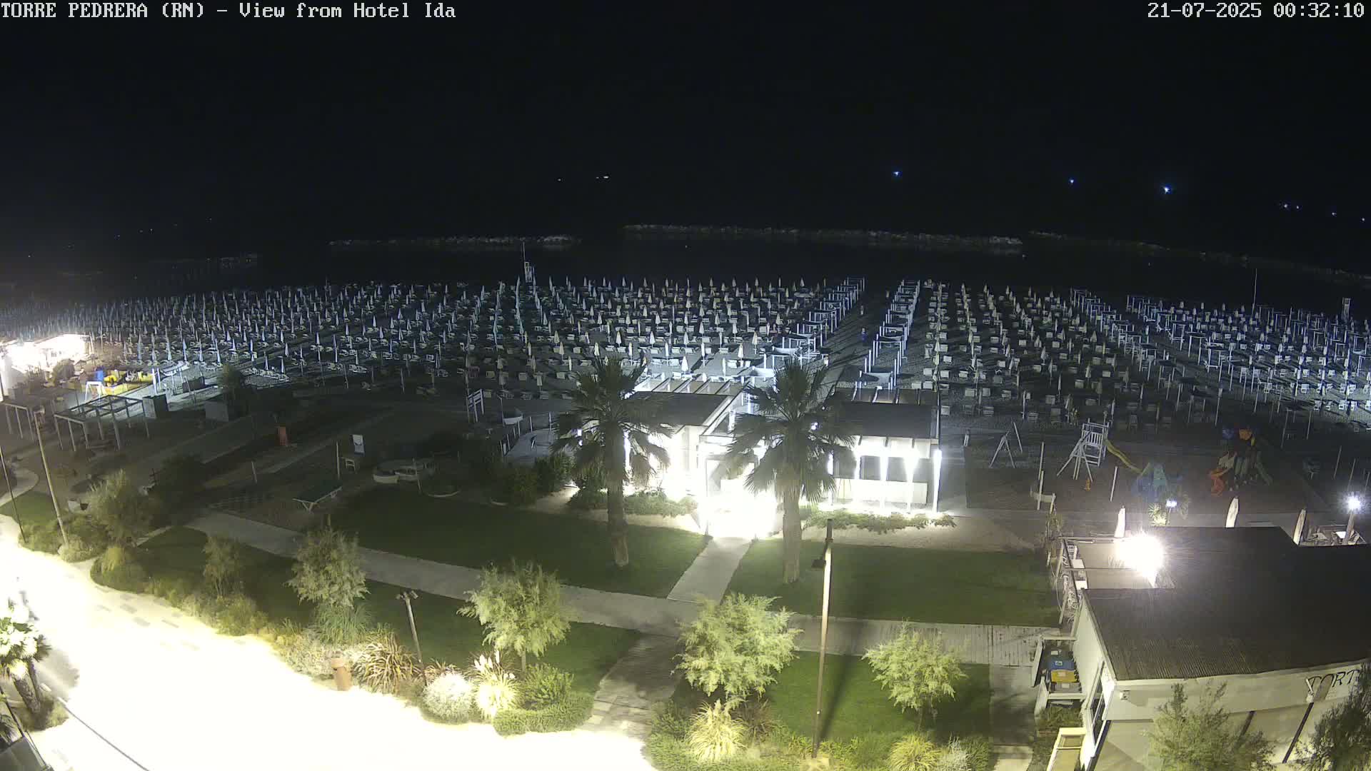 Rimini, Torre Pedrera Beach Live Cam - Emilia-Romagna, Italy
