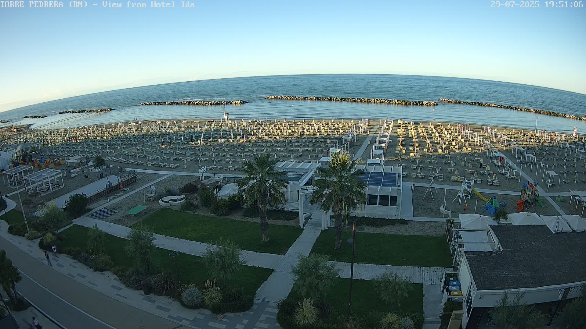 Rimini, Torre Pedrera Beach Live Cam - Emilia-Romagna, Italy
