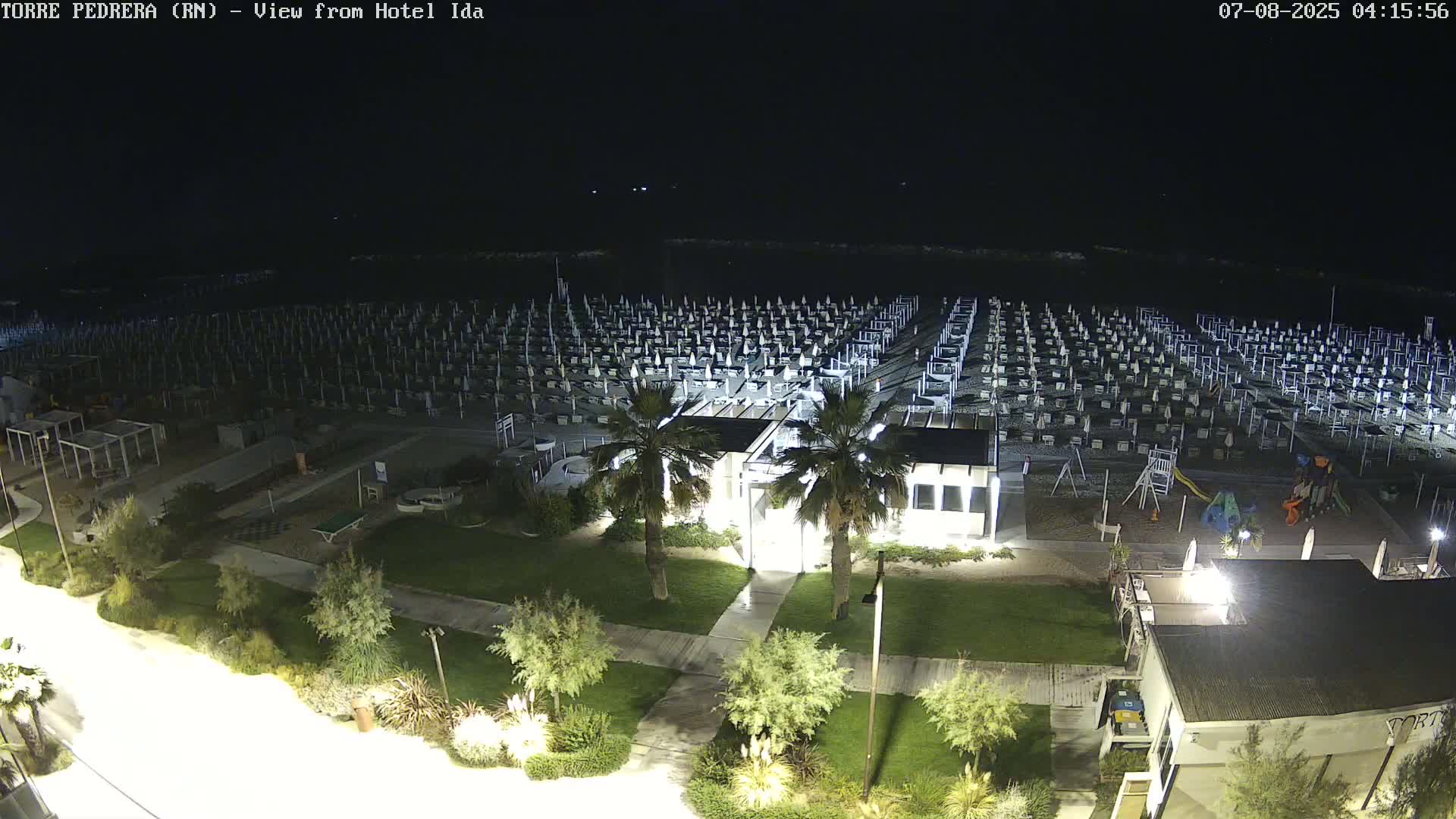 Rimini, Torre Pedrera Beach Live Cam - Emilia-Romagna, Italy
