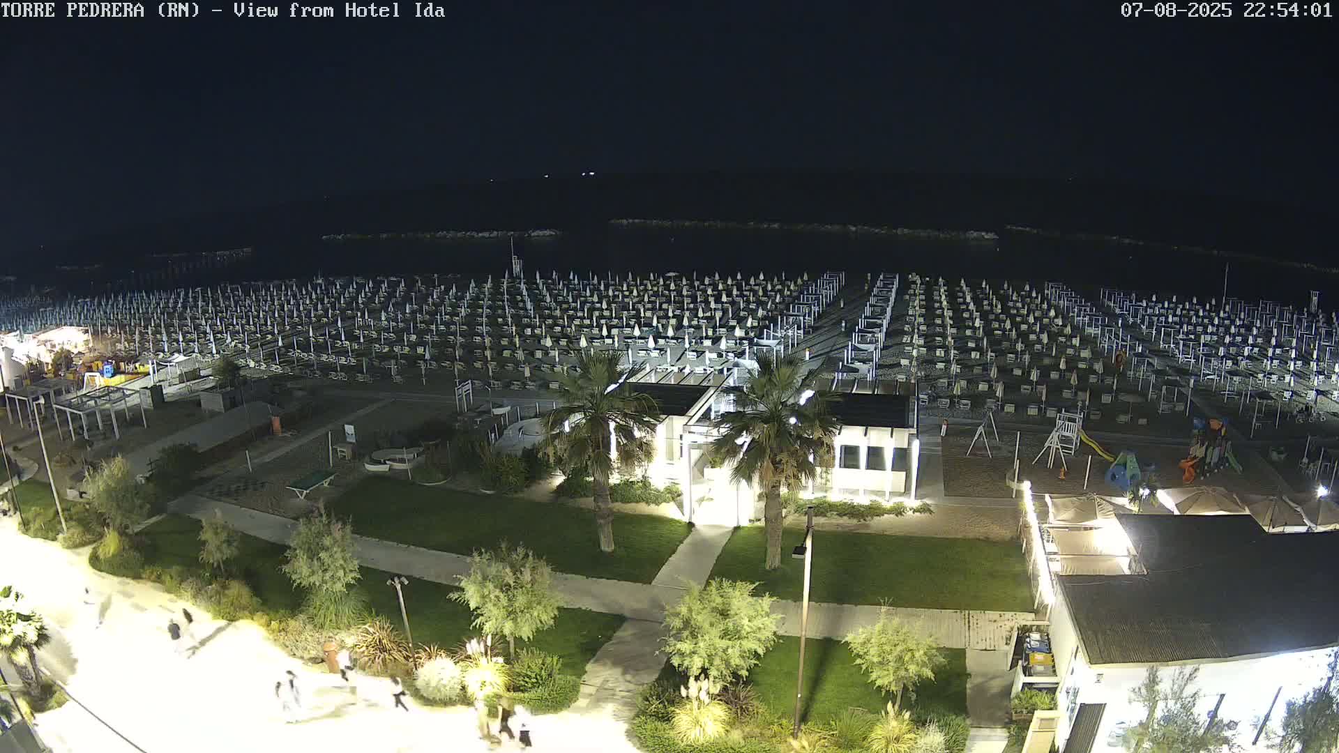 Rimini, Torre Pedrera Beach Live Cam - Emilia-Romagna, Italy