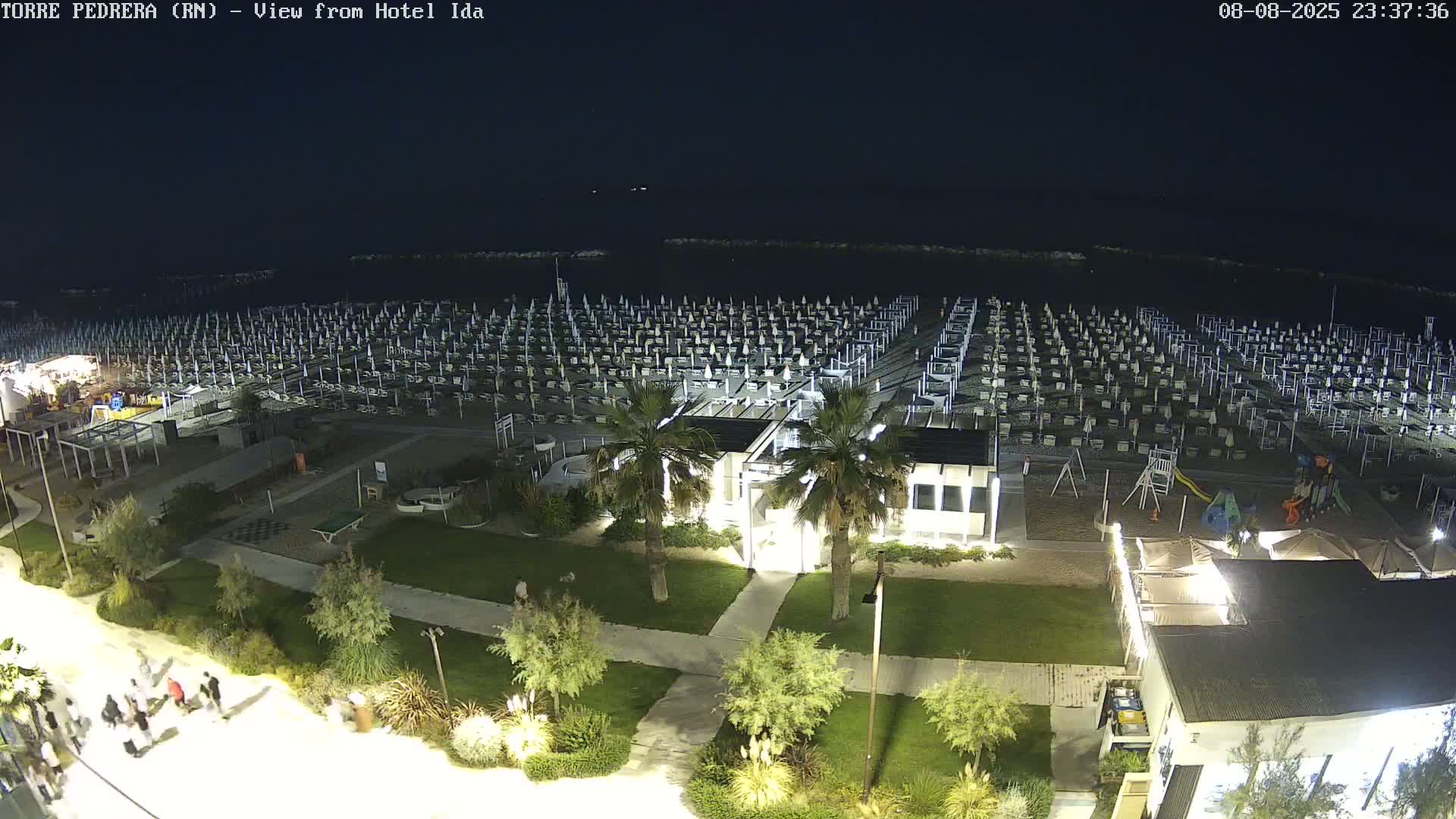 Rimini, Torre Pedrera Beach Live Cam - Emilia-Romagna, Italy