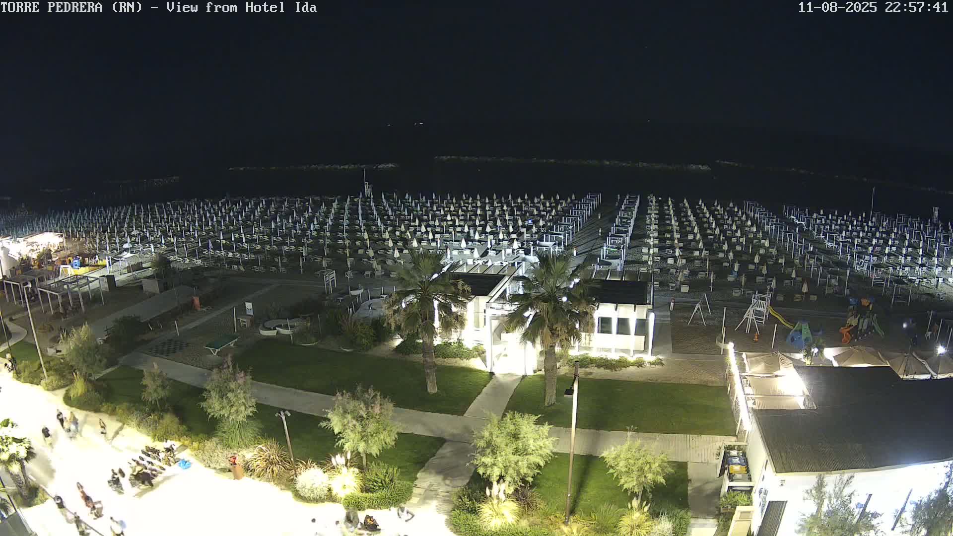 Rimini, Torre Pedrera Beach Live Cam - Emilia-Romagna, Italy