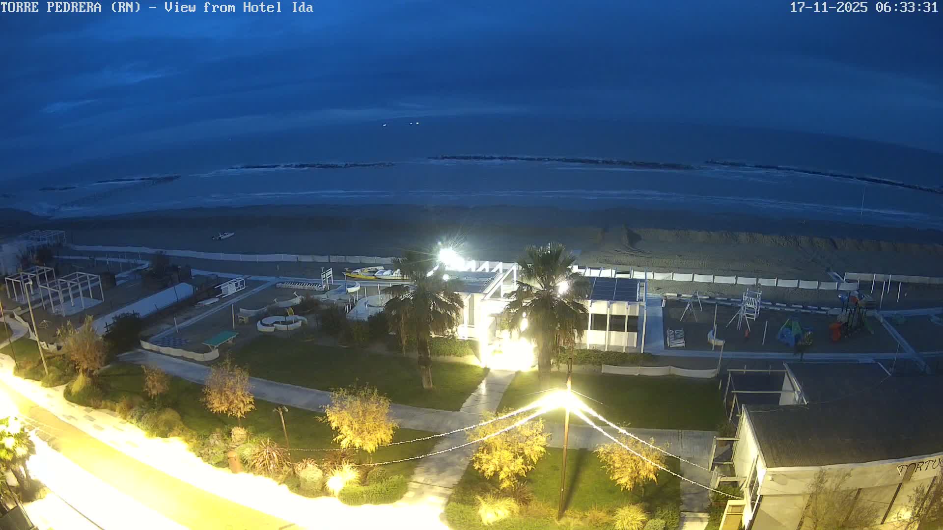 Rimini, Torre Pedrera Beach Live Cam - Emilia-Romagna, Italy