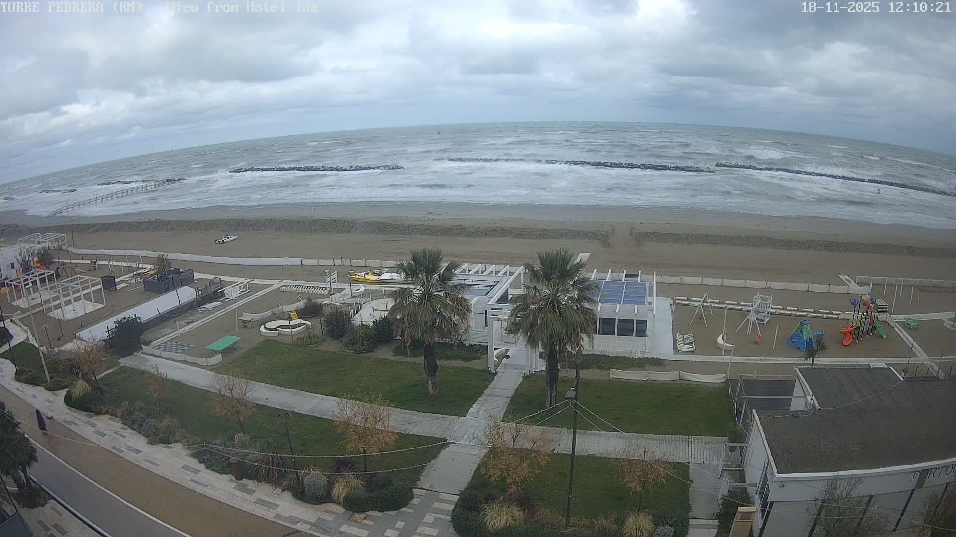 Rimini, Torre Pedrera Beach Live Cam - Emilia-Romagna, Italy