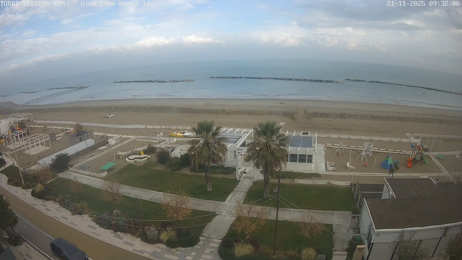 Rimini, Torre Pedrera Beach Live Cam - Emilia-Romagna, Italy