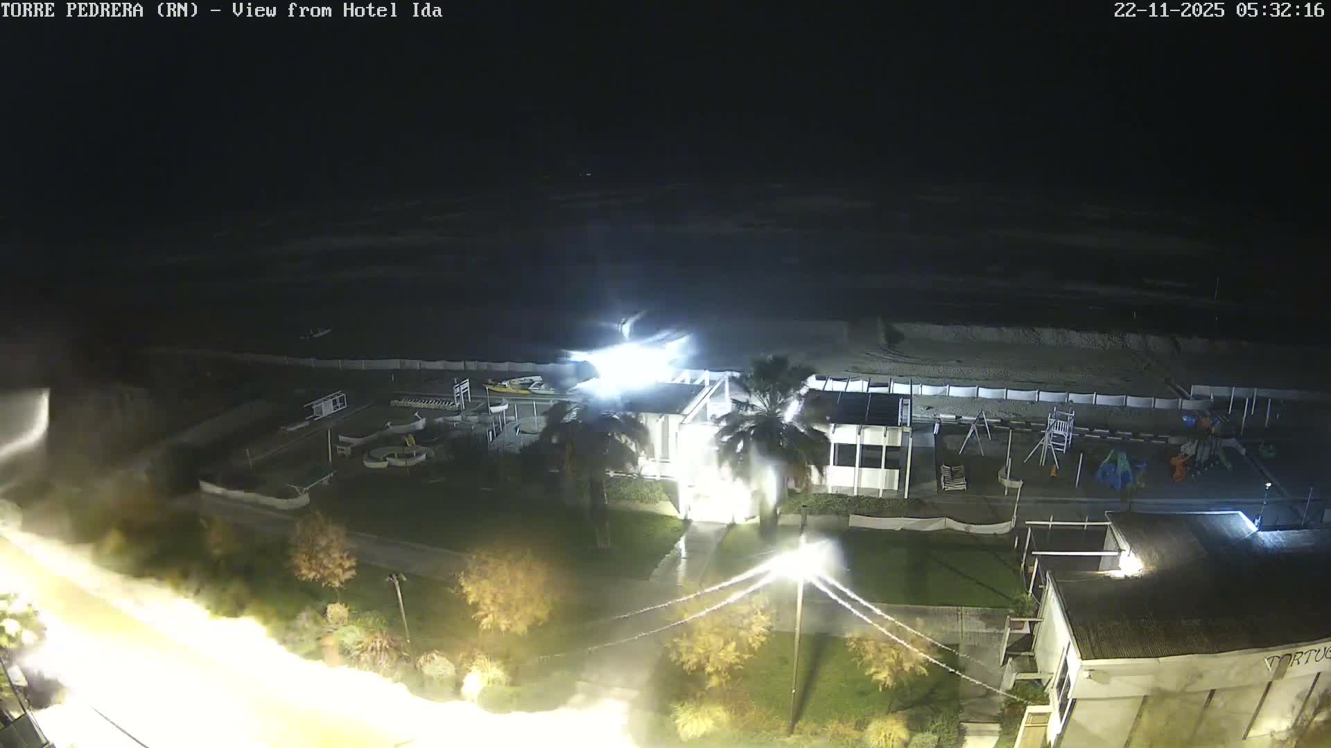 Rimini, Torre Pedrera Beach Live Cam - Emilia-Romagna, Italy