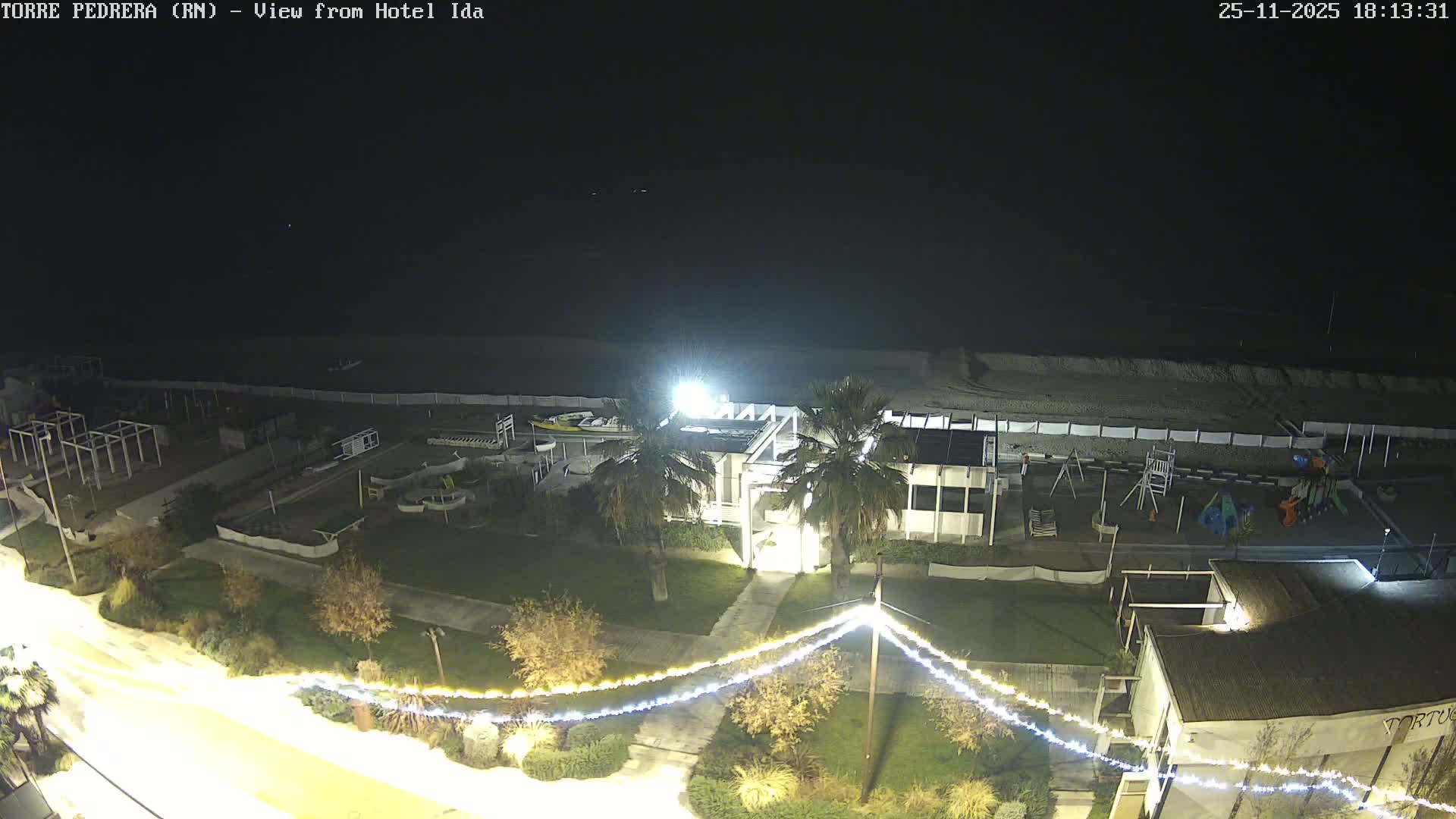 Rimini, Torre Pedrera Beach Live Cam - Emilia-Romagna, Italy