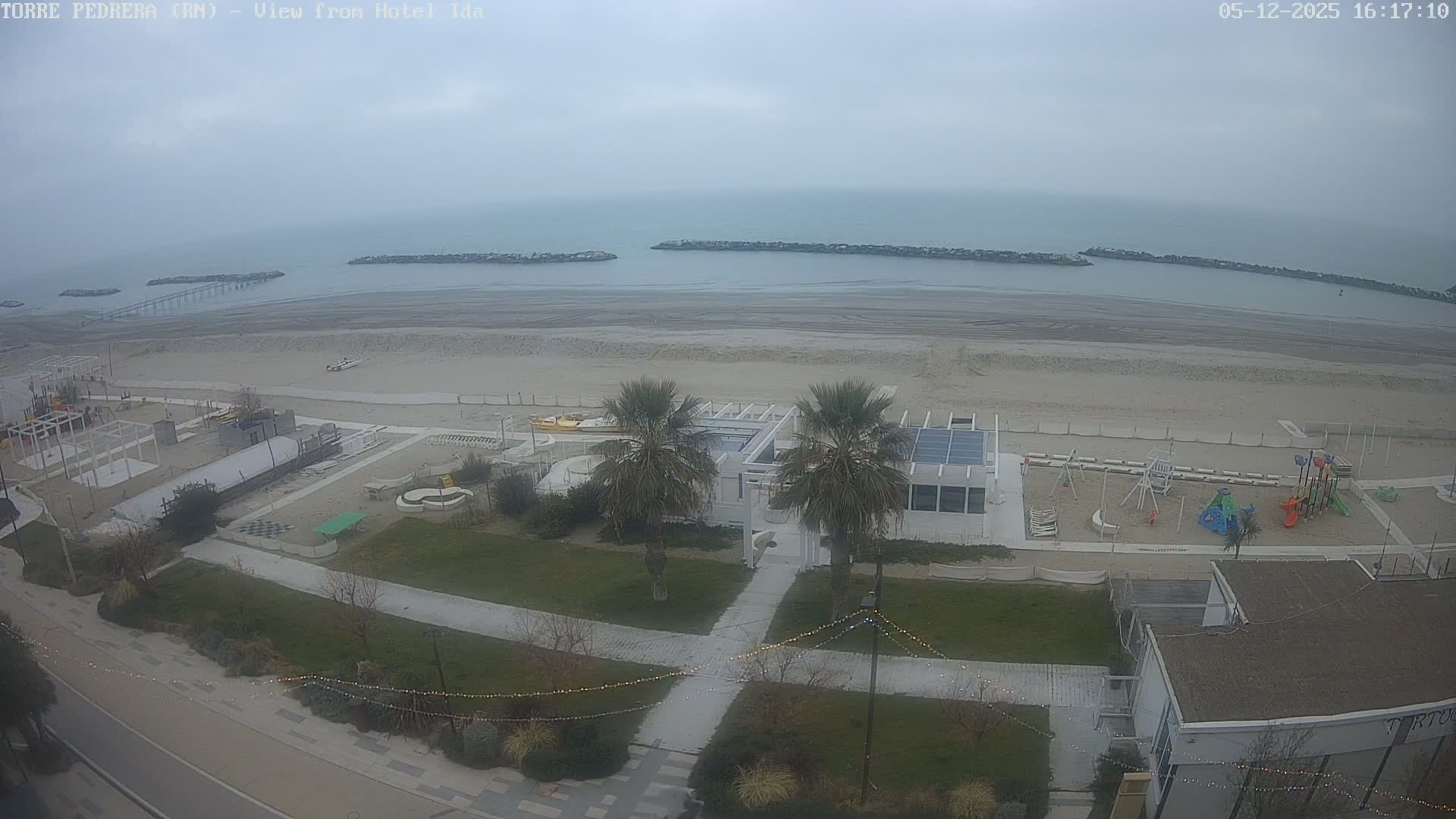 Rimini, Torre Pedrera Beach Live Cam - Emilia-Romagna, Italy