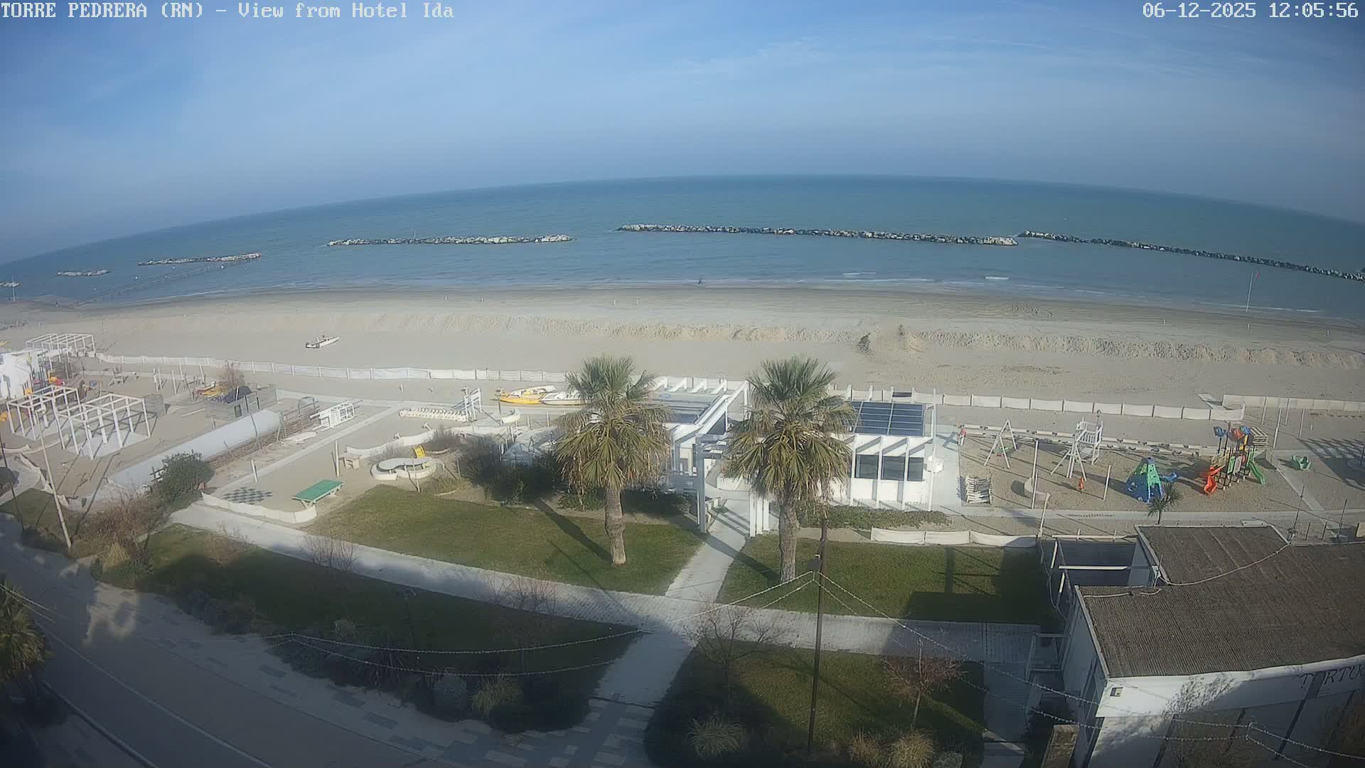 Rimini, Torre Pedrera Beach Live Cam - Emilia-Romagna, Italy