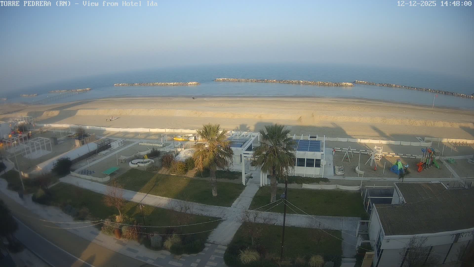 Rimini, Torre Pedrera Beach Live Cam - Emilia-Romagna, Italy