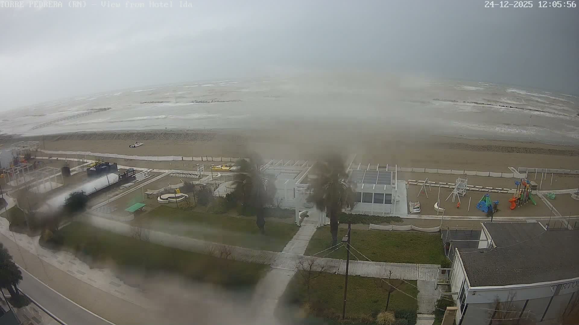 Rimini, Torre Pedrera Beach Live Cam - Emilia-Romagna, Italy