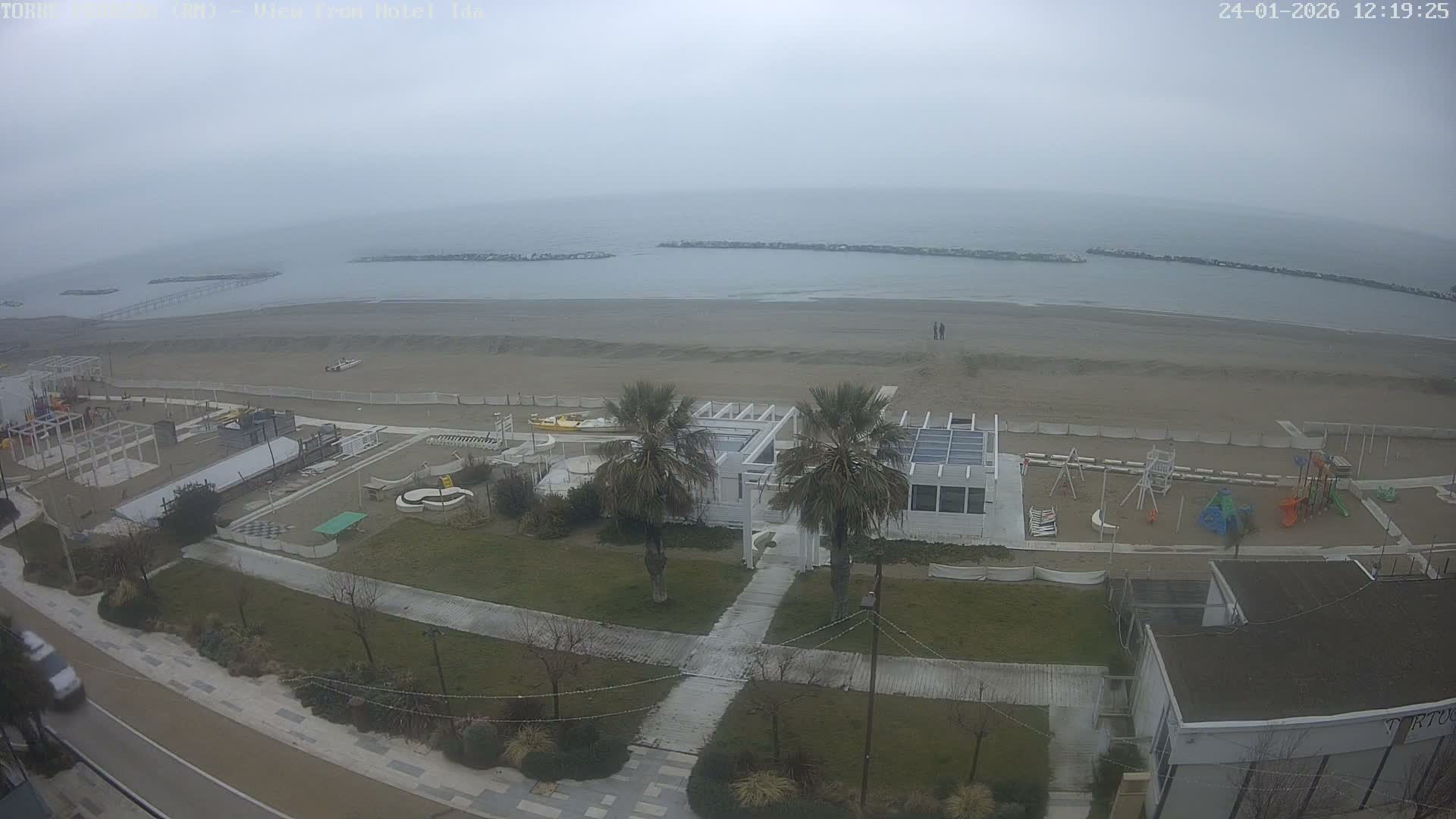 Rimini, Torre Pedrera Beach Live Cam - Emilia-Romagna, Italy