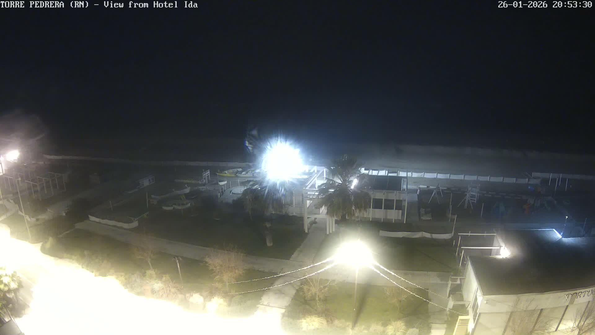 Rimini, Torre Pedrera Beach Live Cam - Emilia-Romagna, Italy