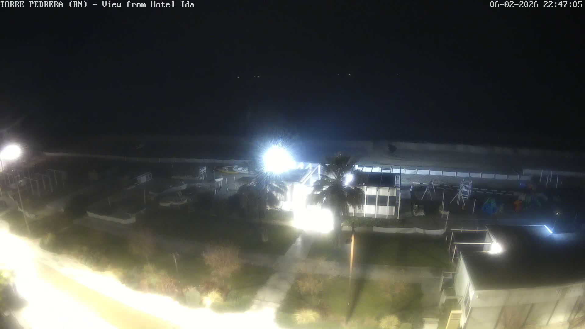 Rimini, Torre Pedrera Beach Live Cam - Emilia-Romagna, Italy