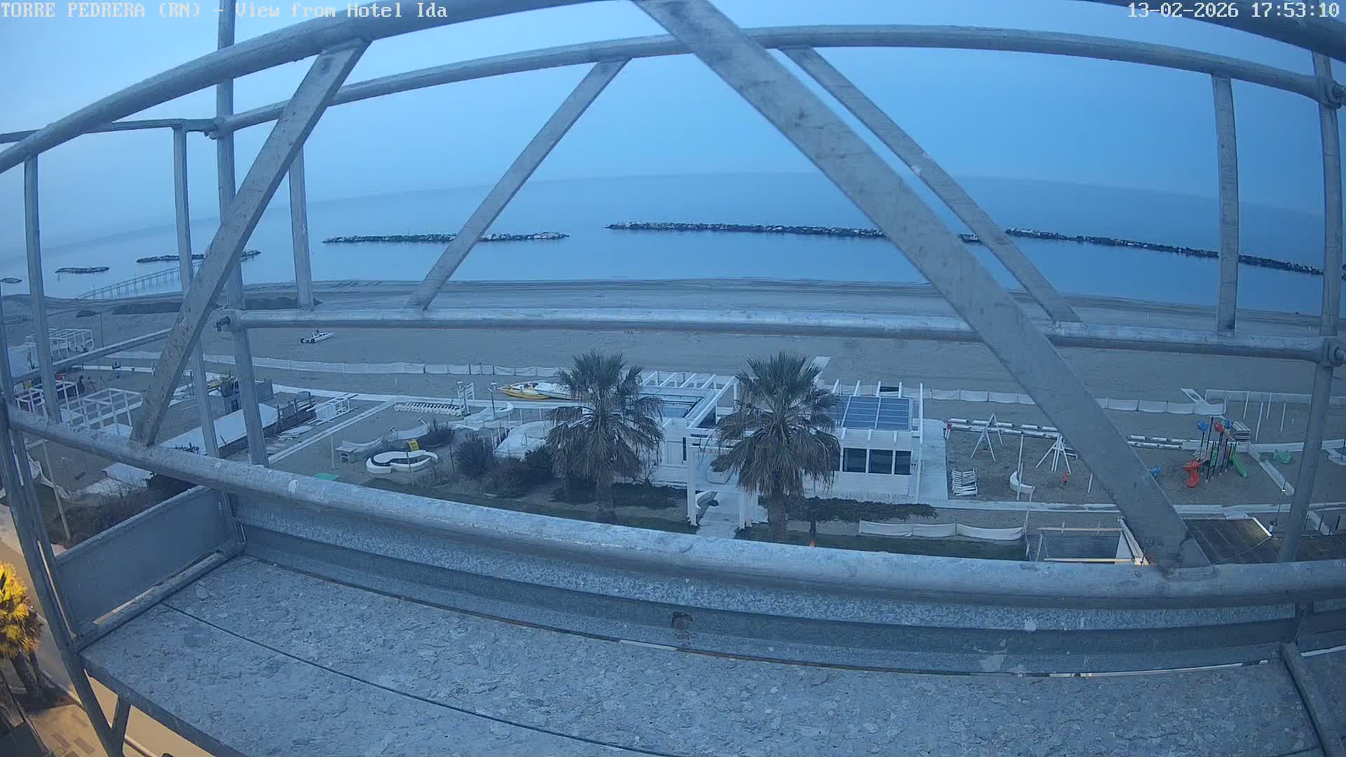 Rimini, Torre Pedrera Beach Live Cam - Emilia-Romagna, Italy