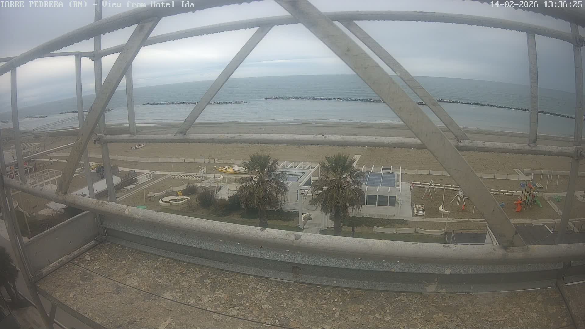 Rimini, Torre Pedrera Beach Live Cam - Emilia-Romagna, Italy