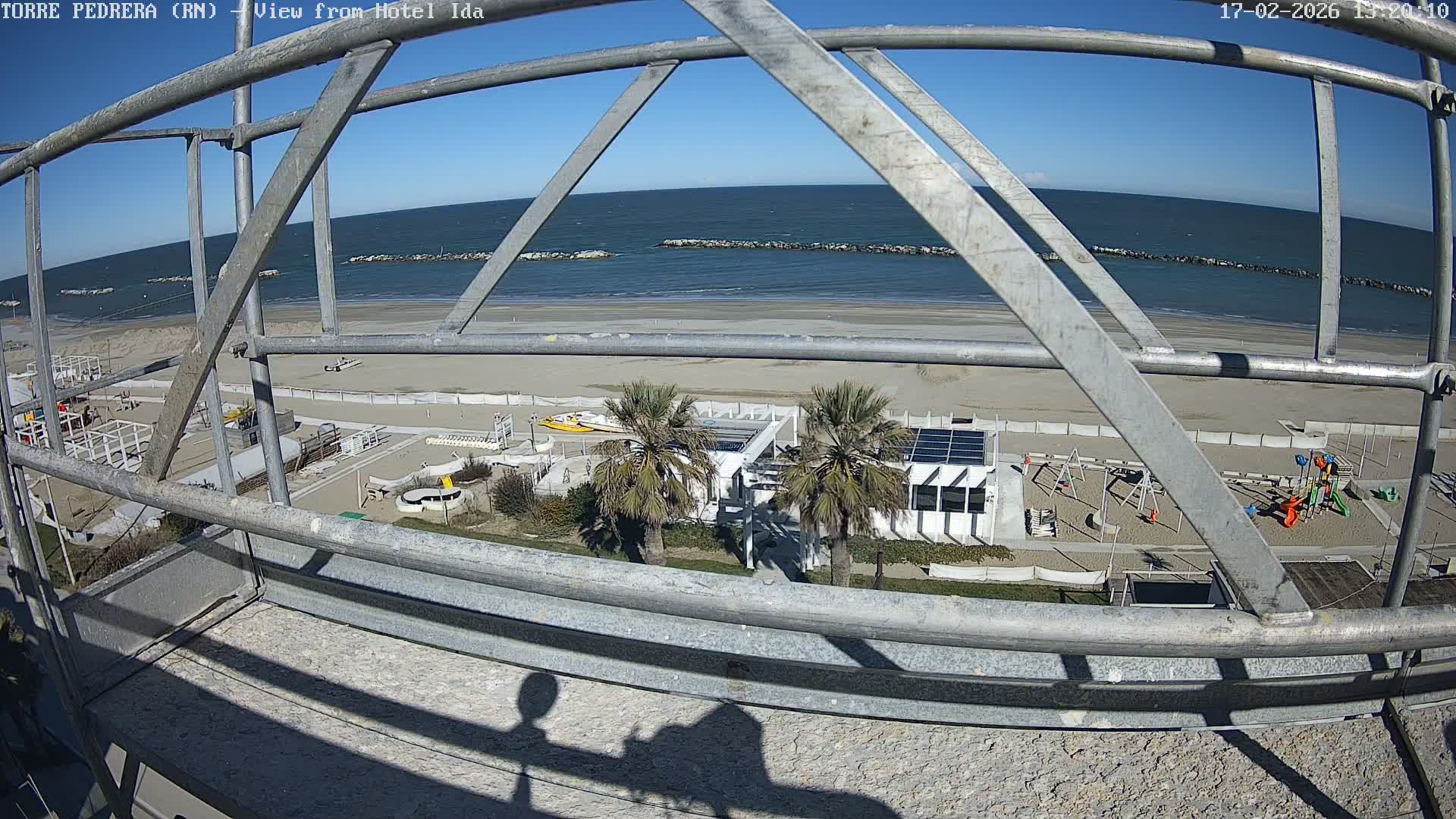 Rimini, Torre Pedrera Beach Live Cam - Emilia-Romagna, Italy