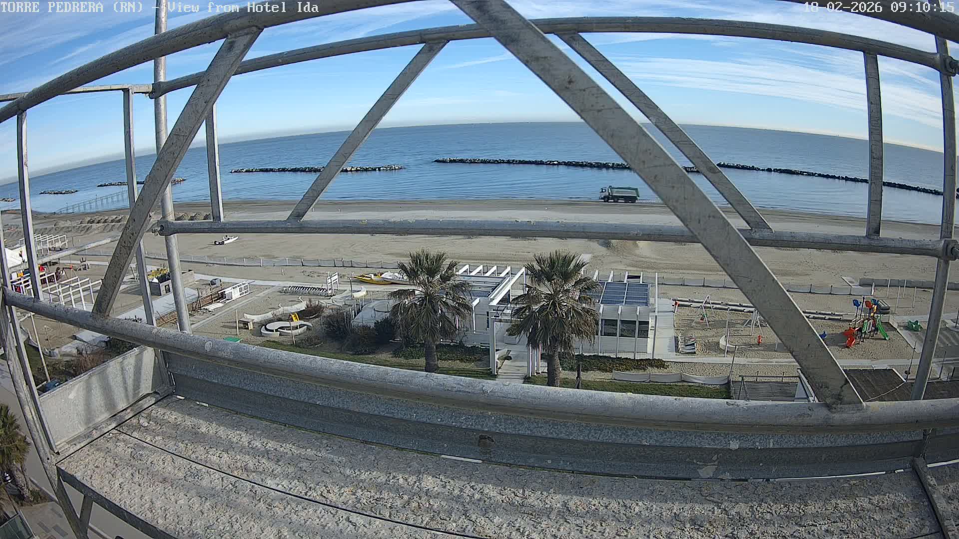 Rimini, Torre Pedrera Beach Live Cam - Emilia-Romagna, Italy
