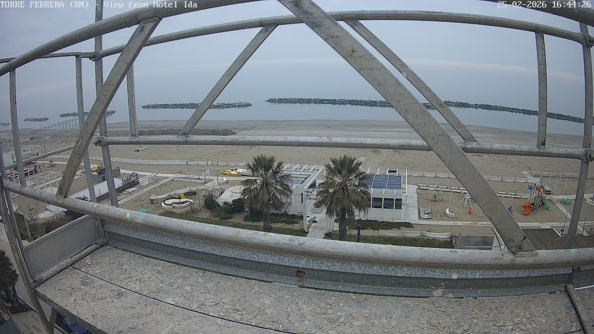 Rimini, Torre Pedrera Beach Live Cam - Emilia-Romagna, Italy