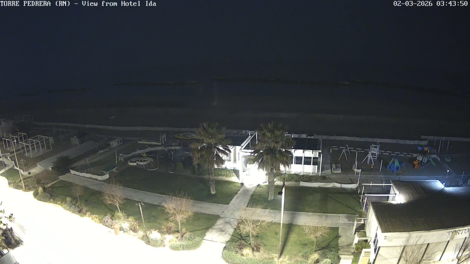 Rimini, Torre Pedrera Beach Live Cam - Emilia-Romagna, Italy