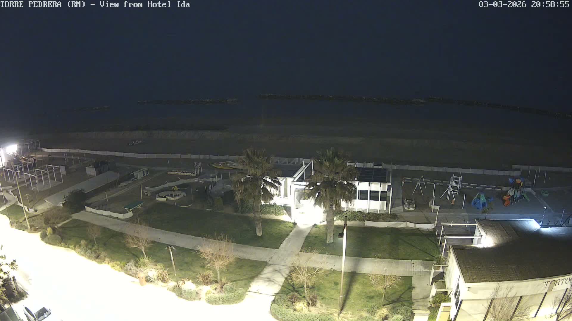 Rimini, Torre Pedrera Beach Live Cam - Emilia-Romagna, Italy