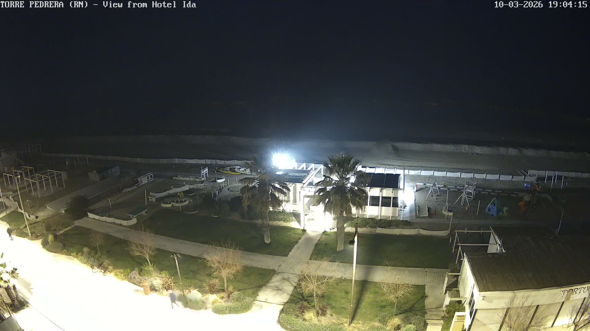 Rimini, Torre Pedrera Beach Live Cam - Emilia-Romagna, Italy