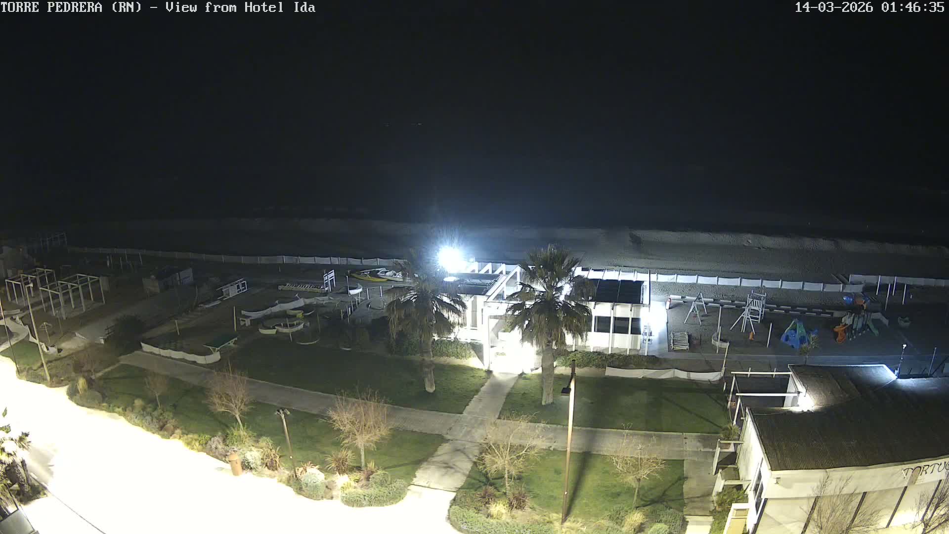 Rimini, Torre Pedrera Beach Live Cam - Emilia-Romagna, Italy