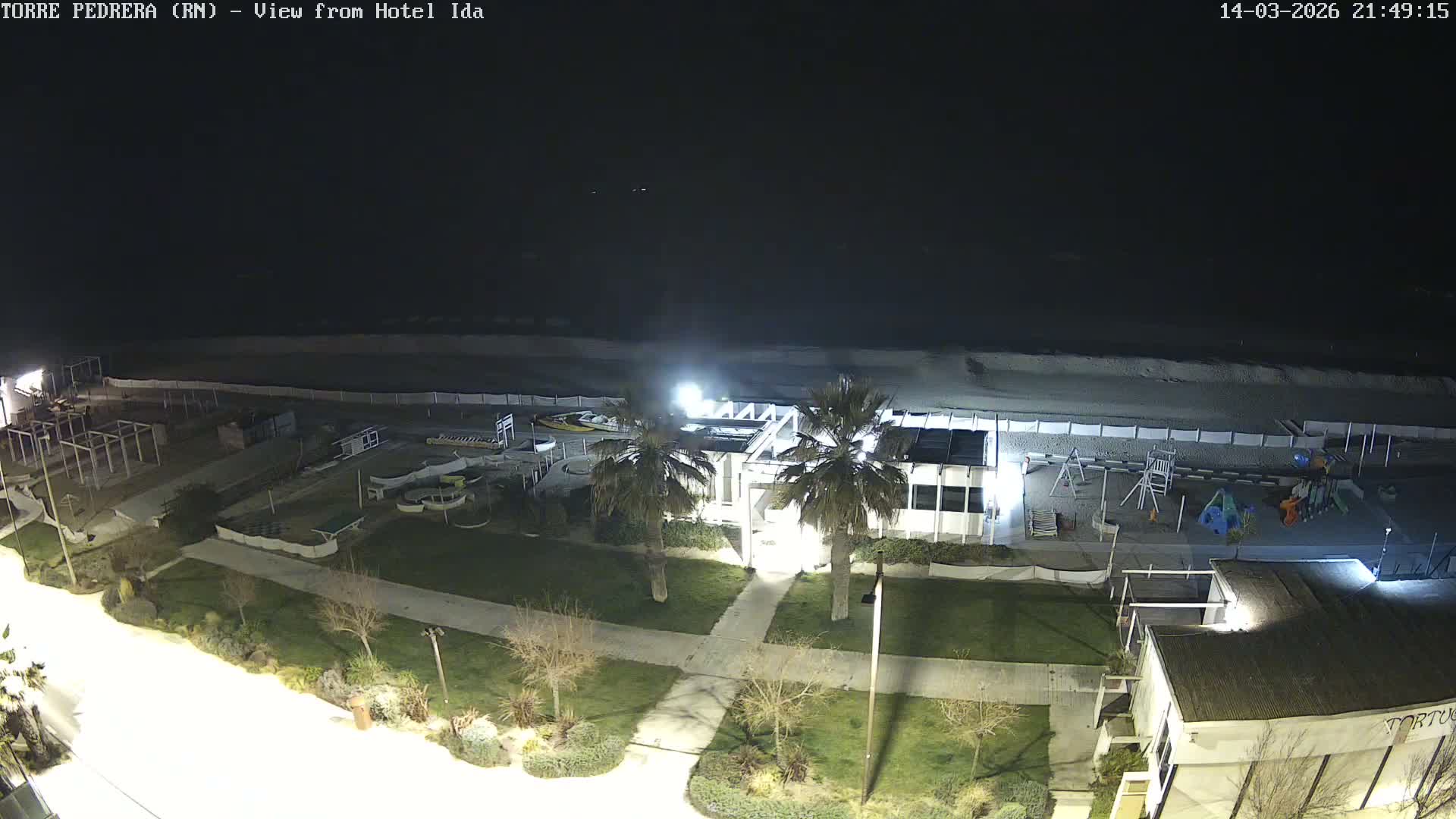Rimini, Torre Pedrera Beach Live Cam - Emilia-Romagna, Italy