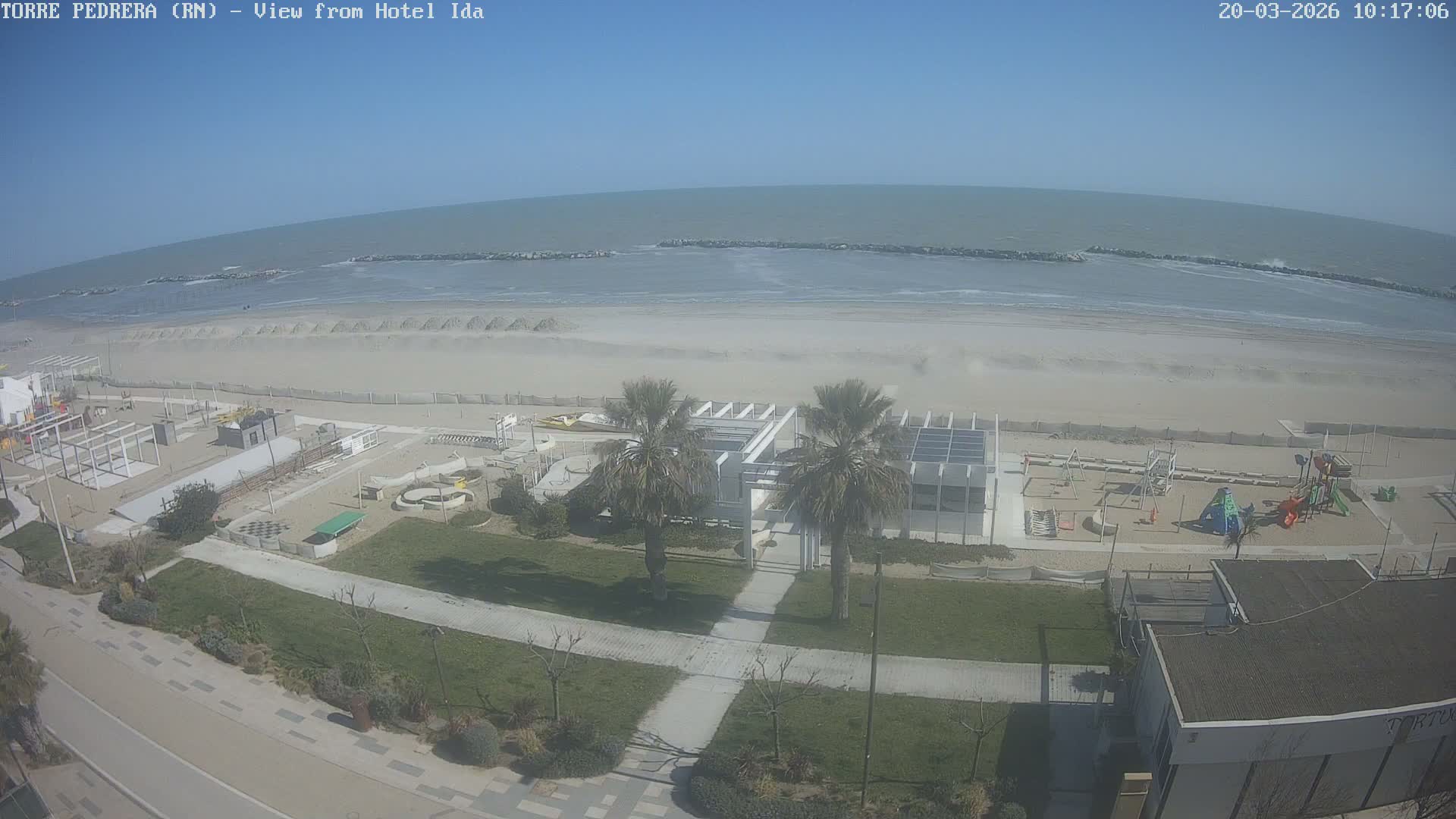 Rimini, Torre Pedrera Beach Live Cam - Emilia-Romagna, Italy