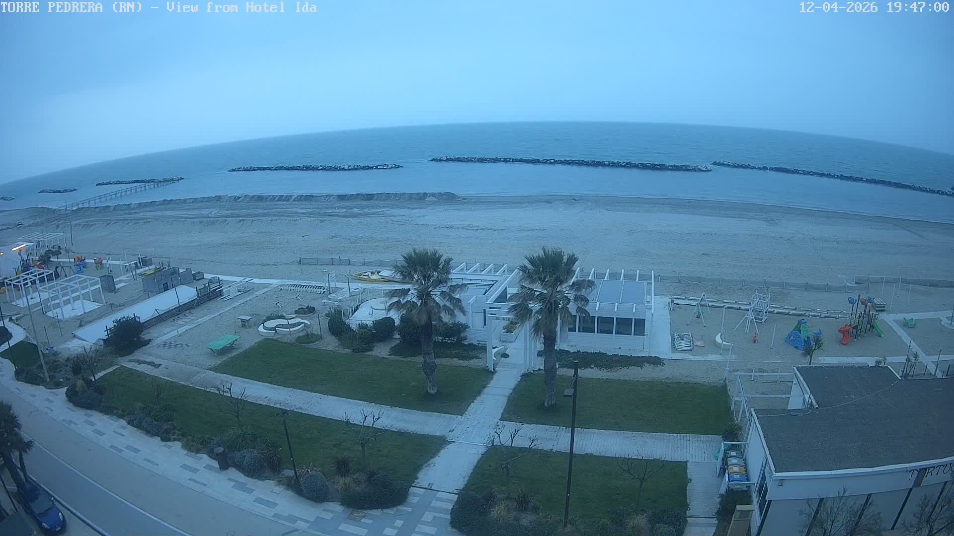 Rimini, Torre Pedrera Beach Live Cam - Emilia-Romagna, Italy