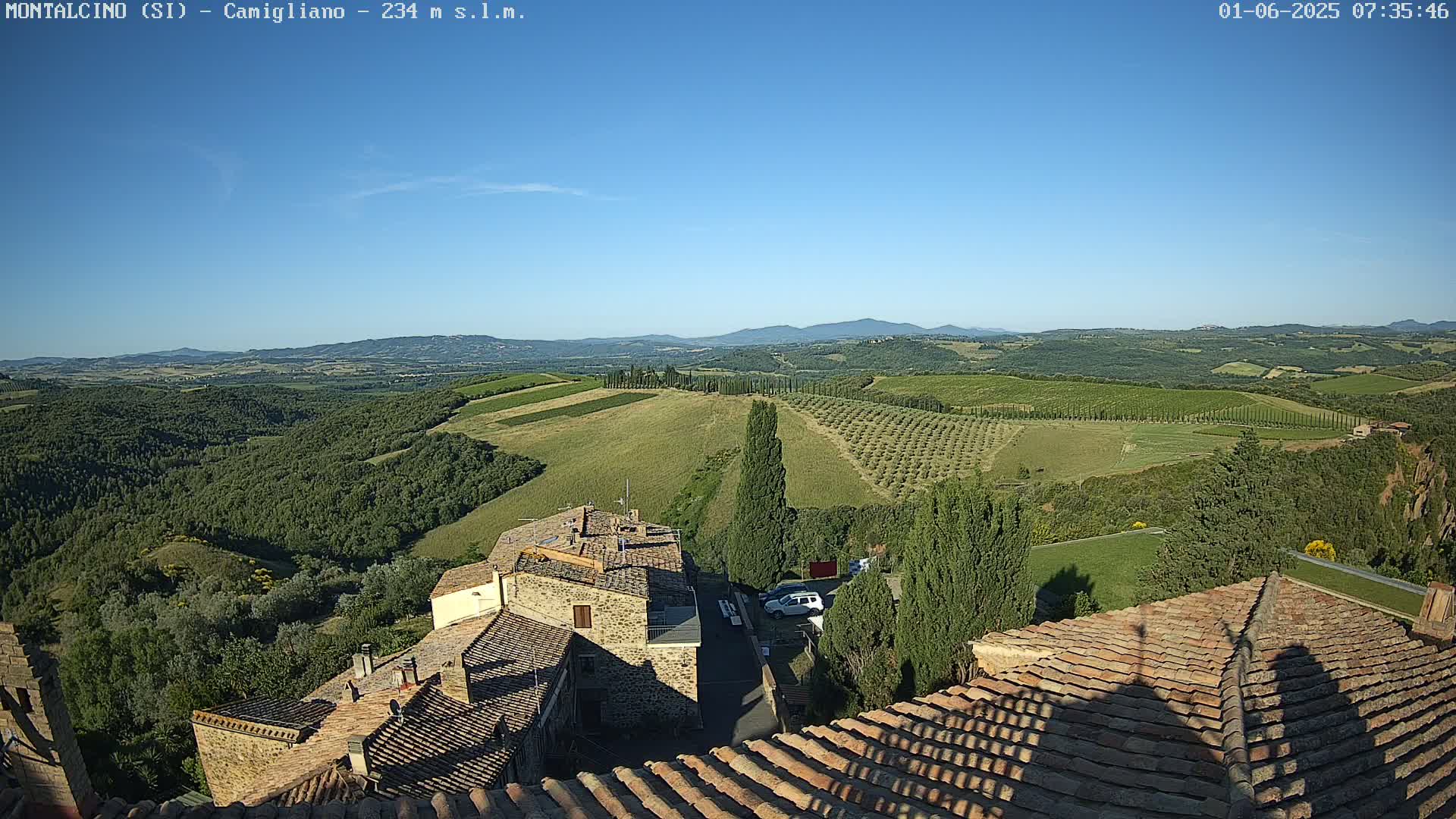 Montalcino, Camigliano Live Cam - Siena, Tuscany, Italy