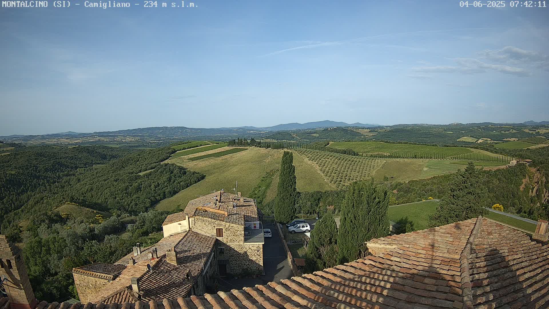 Montalcino, Camigliano Live Cam - Siena, Tuscany, Italy
