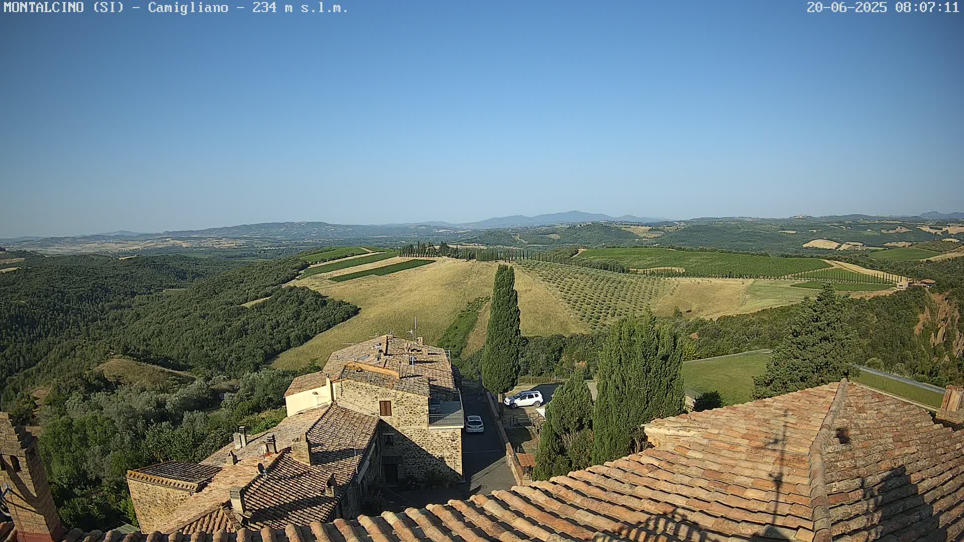 Montalcino, Camigliano Live Cam - Siena, Tuscany, Italy